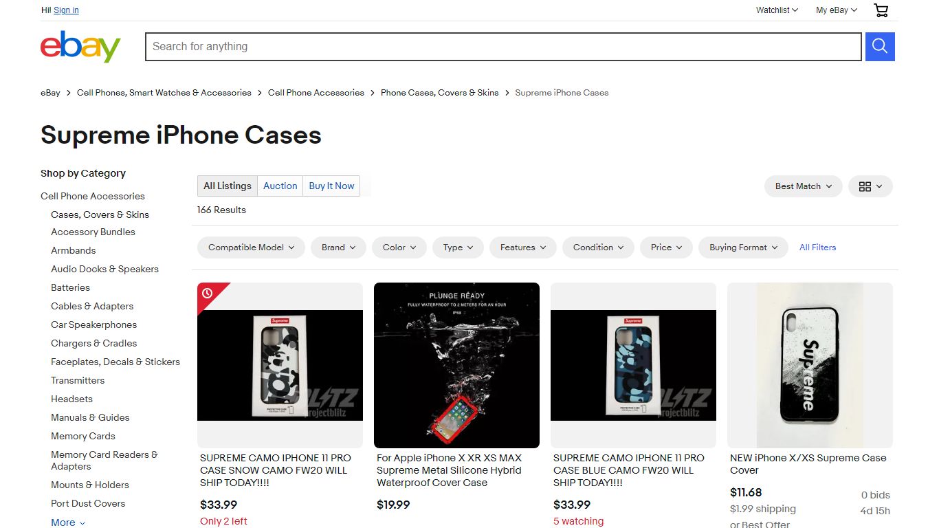 Supreme iPhone Cases for sale | eBay